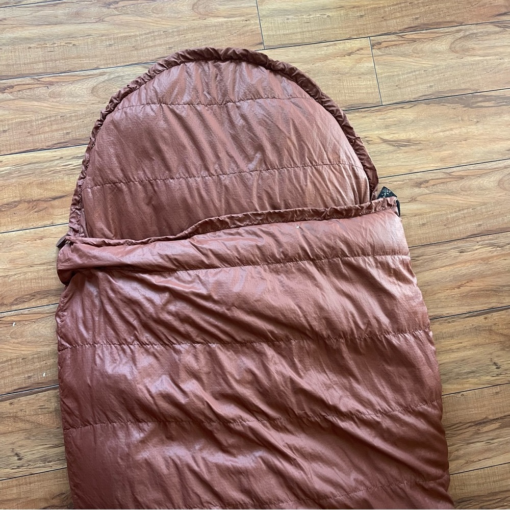 Vintage THE NORTH FACE GOOSE DOWN SLEEPING BAG Brown Color . 80+” U.S.A. - Picture 2 of 9